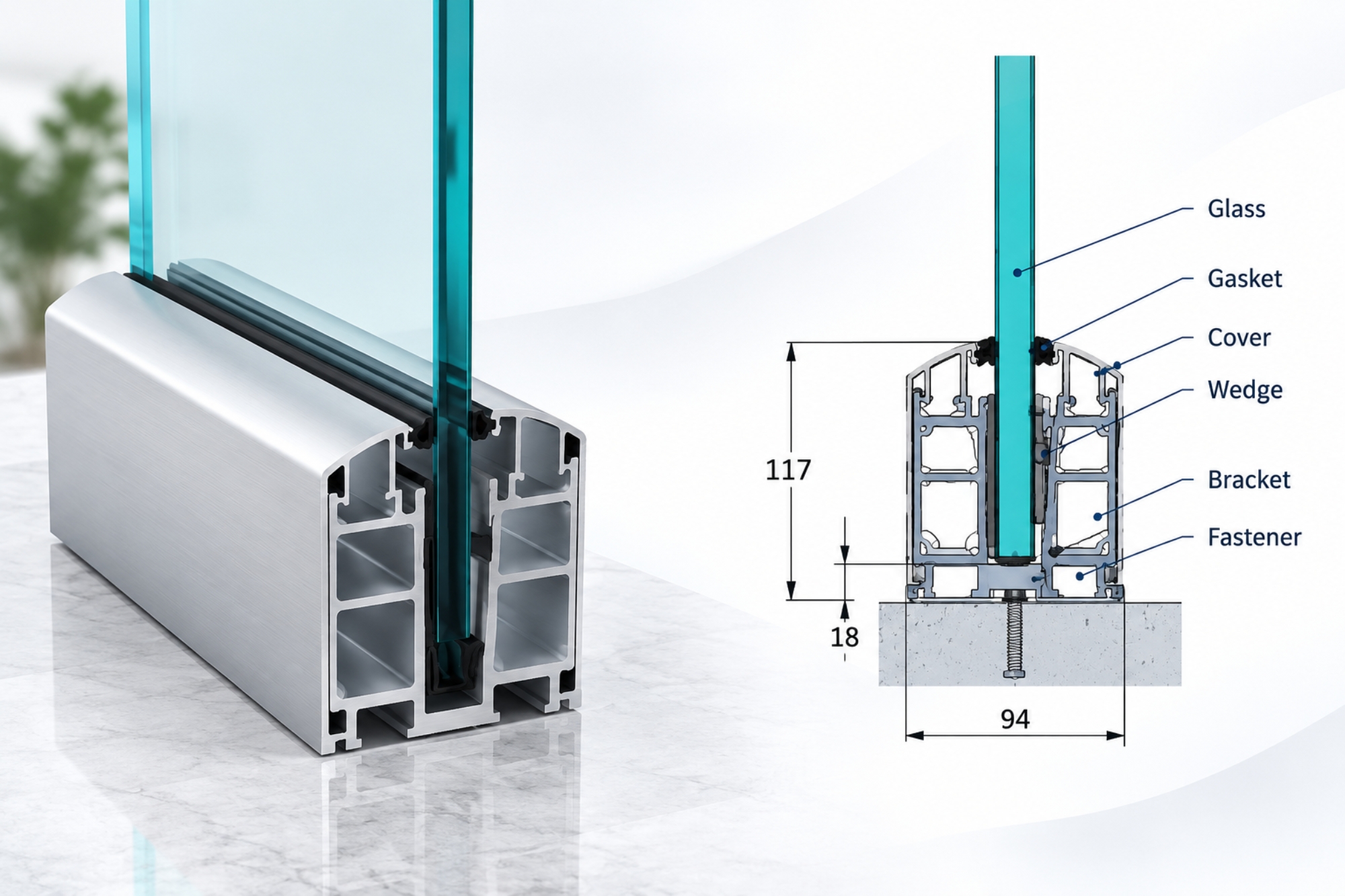 HENCO HB 05 Heavy Bracket and Cover